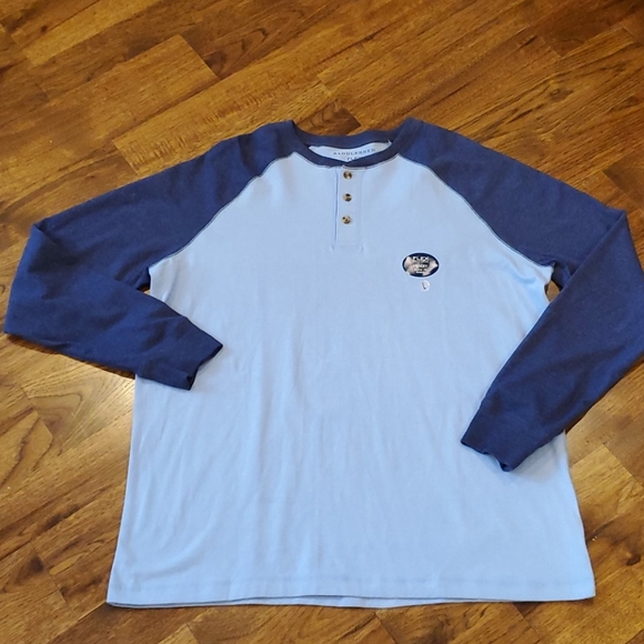 Saddlebred Other - Mens blue Saddlebred Henley shirt size L